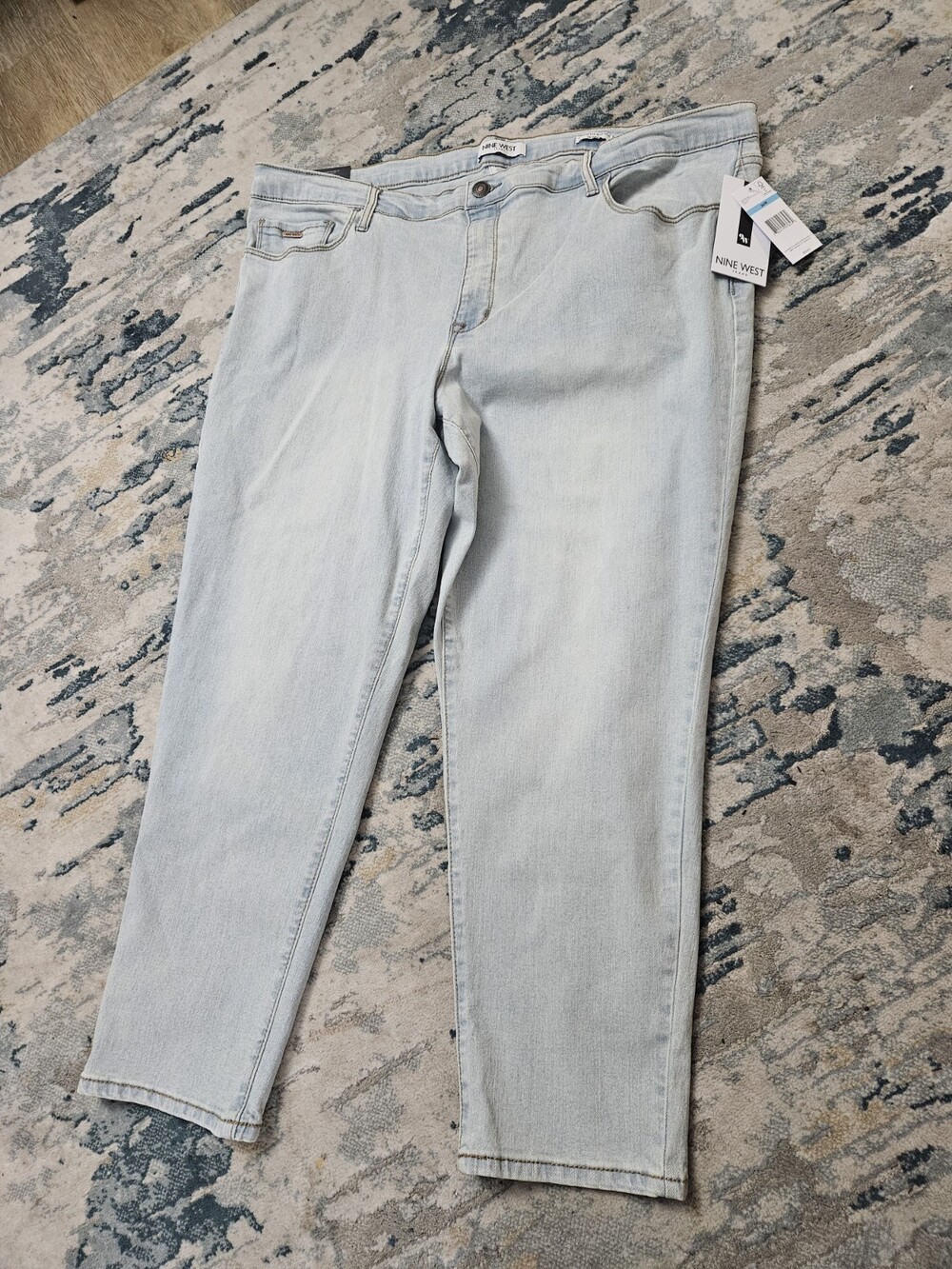 Nine West Cigarette Mid Rise Skinny Crop Size 20w